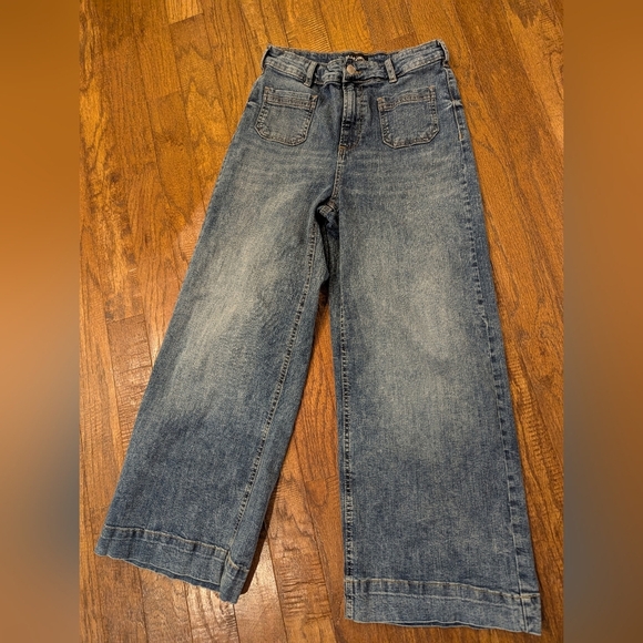 Suko Wide-Leg Denim Jeans Size 6, Light Blue - Picture 4 of 16